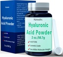 2 oz Hyaluronsyre pulver, 56,7 gram, høy molekylvekt, 100% ren, Premium Hyaluronsyre pulver for hudpleie, vegan, vannløselig