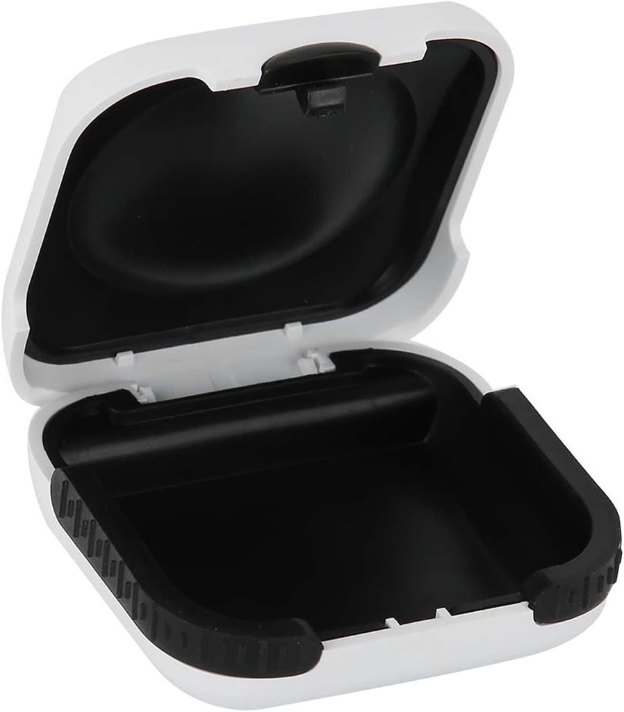 Høreapparat sak Hard liten Splashproof 2.16"*2.04"*0.39" Kusset interiør for 2 høreapparater, ITE, RIC, CIC