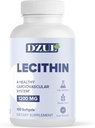 DZUL Pharmas soya Lecithin 1200 mg / 100 Softgels/High Potens, Glutenfri og Lab-Verifisert