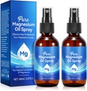 Ren magnesiumolje Spray, 100% ren og naturlig organisk magnesiumolje Spray, enkel å bruke (4 Fl.Oz sett)