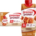 Premier Protein Shake, Caramel, 30g Protein, 11 fl oz, pakke med 12 (Packing May Vary)