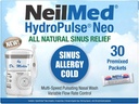 NeilMed HydroPulse Neo. Multi-Speed Electric Pulsating Nasal Sinus Irrigation System med 30 Sinus Rinse Premixed Packets.