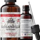 Sarsaparilla tinktur, organisk Sarsaparilla ekstrakt (Smilax Medica) tørket rot, ikke-GMO i kaldtpresset organisk grønnsaker glyserin 2 oz, 670 mg