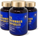 Sea Cucumber, Wild Caught Capsules Sea Cucumber, Natural Extract Supplement, Super Natural Antioxidant, Immune Builder, Cartilage Protection - 90 Kapsler, 500mg/Battle - Tre flasker