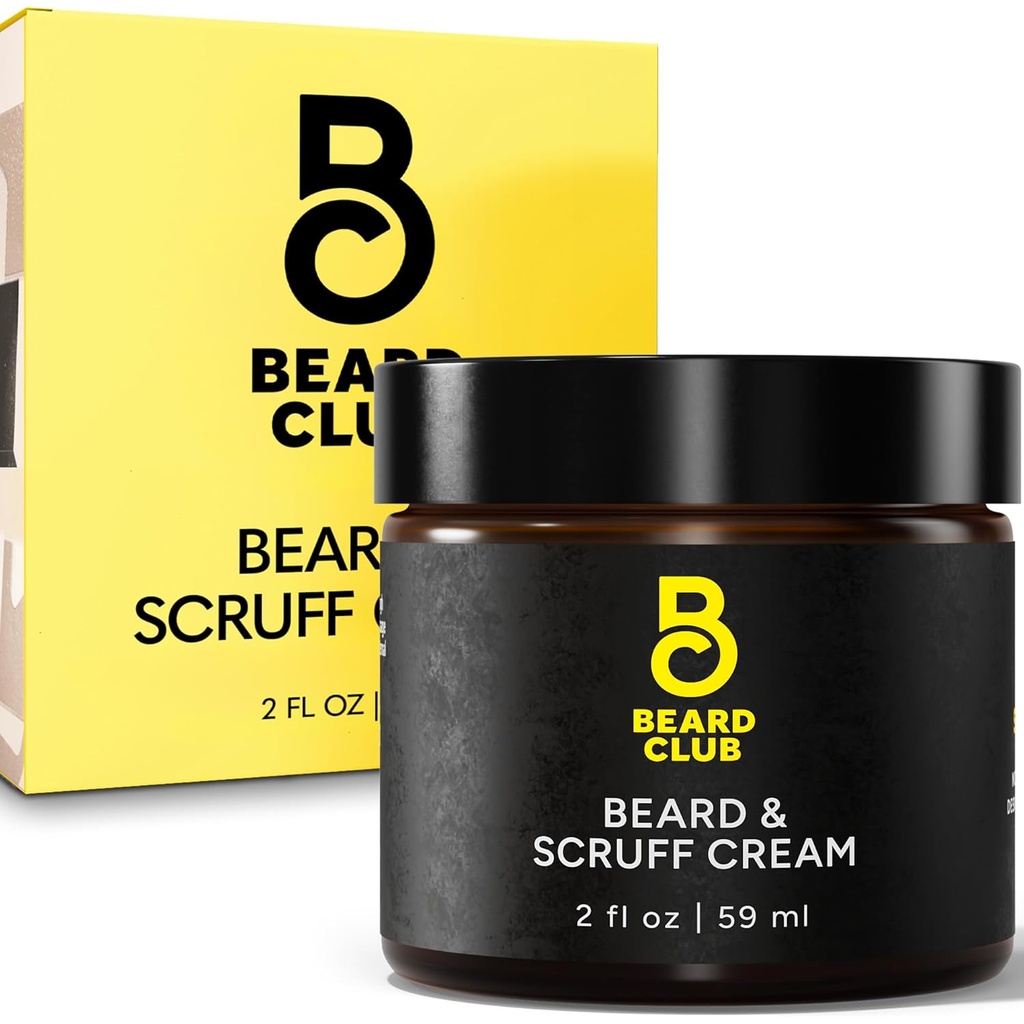 The Beard Club Biotin Beard Cream - Moisturizing og Hydrating Shea Beard Butter for sunnere ansiktshår og hud
