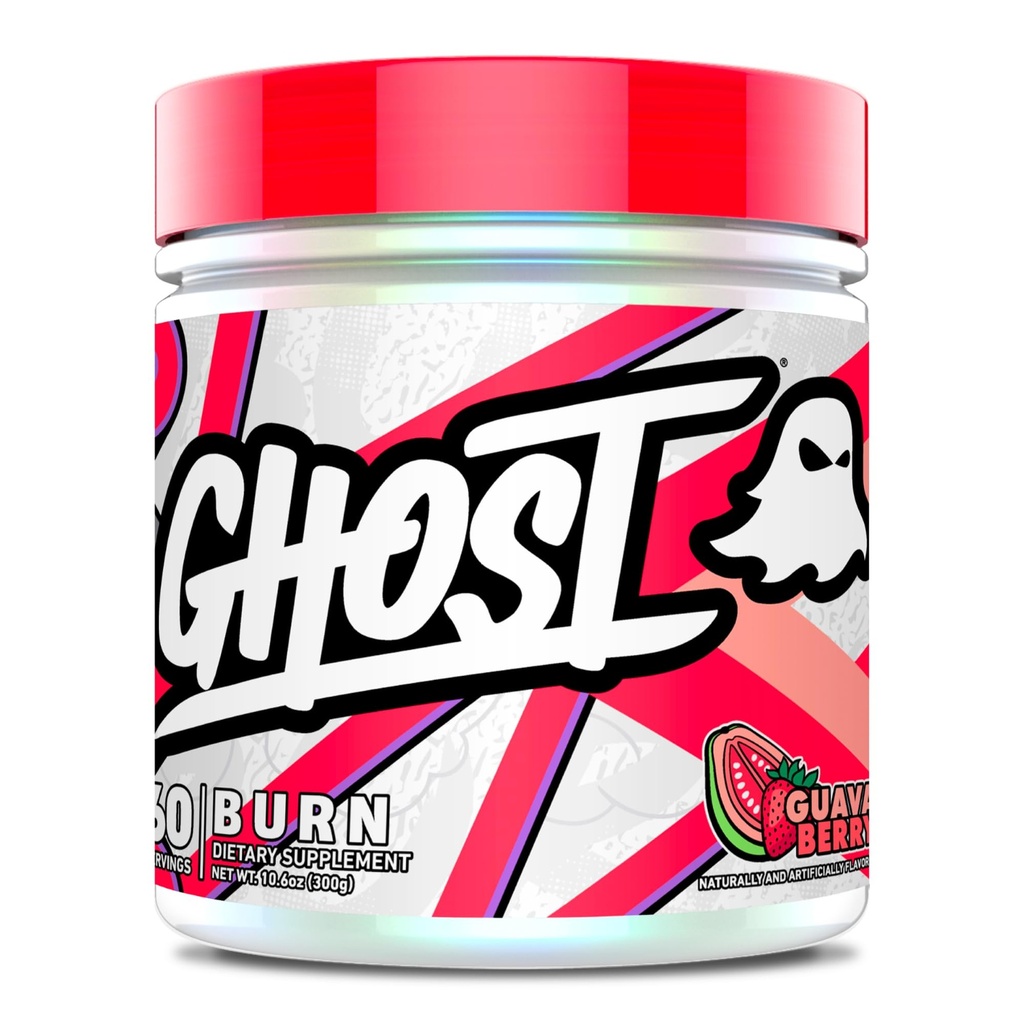GHOST brenne vektkontroll pulver, Guava Berry (60 serveringer) - Metabolisme og energi støtte supplement for menn og kvinner - naturlig koffein, L-karnitin og L-tyrosin - Gluten, soya og sukker-fri, vegansk