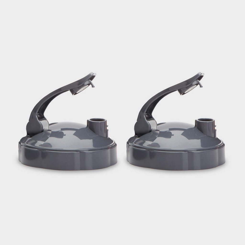 NutriBullet Flip Top To-Go Lid (sett av 2),Grey, .25 Lbs