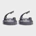 NutriBullet Flip Top To-Go Lid (sett av 2),Grey, .25 Lbs