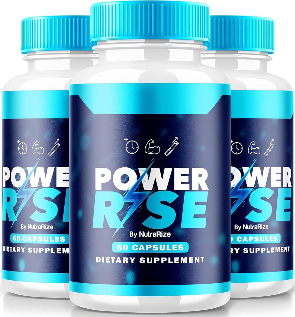 (3 Pack) Power Rise for menn, Offisiell PowerRise for menn piller, all naturlig mannlig støtte for Peak ytelse og generell helse, Premium Power Riser En Capsulas Pastillas anmeldelse (180 kapsler)