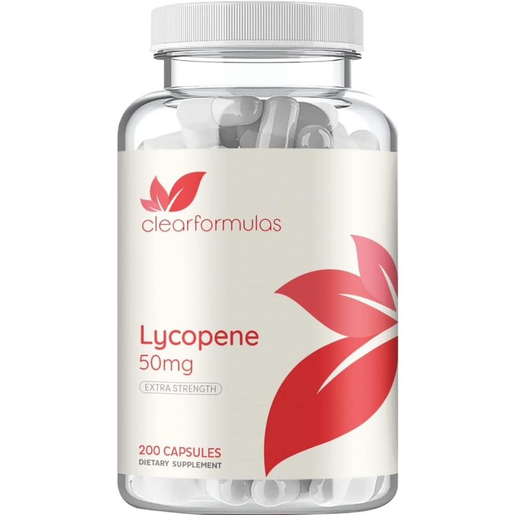 Tomat Basert Lycopen Supplement - Extra styrke Lycopen 50 mg Non-GMO Super Potent Antioksidant og karotenoid hjerte og prostata helse supplement for menn - laget i en cGMP US Lab (200 Services)