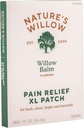 Naturens Willow Naturlig smertelindringslapper for muskler og ledd | Fast-Acting med hvit Willow Bark | Gratis fra kunstige fragranser og dyser | 6 patcher (1-Pack)