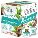 SOLLO Brain Power Organic Green Tea Pods med MCT, Acai & Essential ernæring, Nootropic Brain Booster- forbedrer hukommelse og fokus kompatibel med 2.0 K-Cup Keurig Brewers, 24 Ct