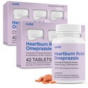 Curist Omeprazol 20mg Tabletter Bulk Pack - 84mg Forsinket - Acid Reflux Medisin for Heartburn Relief (2 Pakke med 42 tabletter - 84 Totalt)