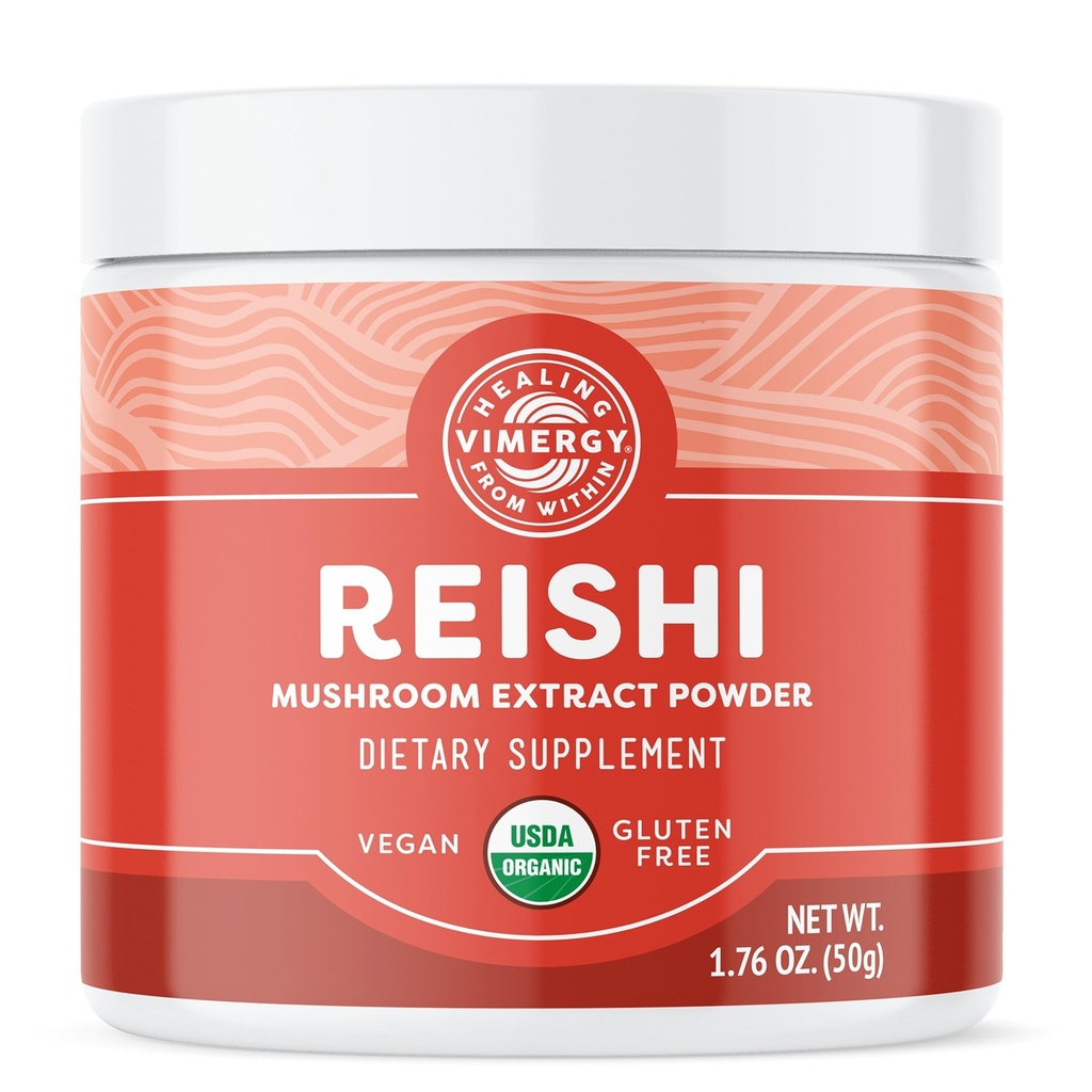 Vimergy Reishi Powder – Superfood Cellular Support* – Fordeler Immun Helse * – USDA Certified Organic, Vegan, Paleo-Friendly, Glutenfri – 33 Serveringer