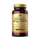 Solgar Vitamin E 670 mg (1000 IE) - 100 Vegan Softgels - Naturlig Antioksidant - Ikke-GMO, Glutenfri - 100 Serveringer