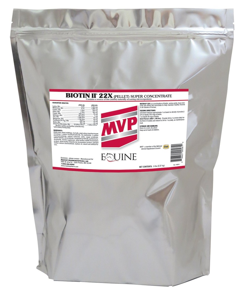 Biotin II 22X (5lb) Hoof Supplement for hester