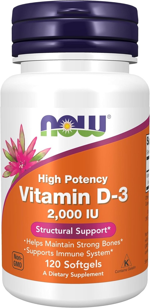 Nå Matvarer, Vitamin D3 2000Iu (Softgels)