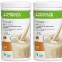 Herbalife Formel 1 ernæringsmessig risteblanding - Pakke med 2, 500g Hver - Herbalife Shake - Herbalife Protein pulver - Herbalife Vekttap Måltid Replacering (Banana - Banan)