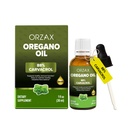 ORZAX Oregano oljedråper med olivenolje - 88% Carvacrol og 0,3% Thymol - Ikke-GMO & Sukkerfri & Glutenfri & Vegan - Herbal Supplement for immunstøtte og digestiv helse - 30 ml - 200 dagers forsyning