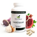 M.D. Vaskulær - Ekspertformulert Supplement - Vaskulære og generelle helsemål - Korrekt flyt, tall, balanse - Kraftig hvitløk, Ginger, L-arginin, Pomegranate - 120 kapsler (Pack of 2)