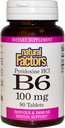 B-6 Pyridoxin HCL 100mg naturlige faktorer 90 faner