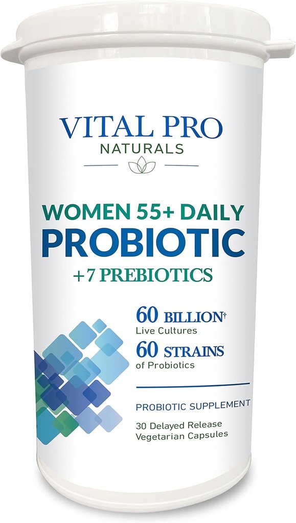 Vital Pro Naturals - kvinner 55+ Daily Probiotic Plus Prebiotics 30 kapsler