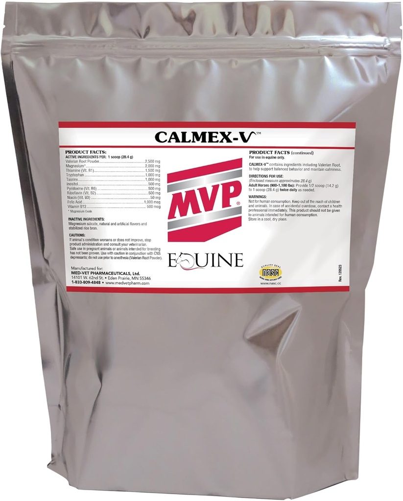 Calmex-V (5 lb) beroligende støtte for hester.