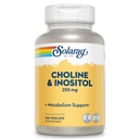 SOLARAY Choline & Inositol 250 mg | Two-Nutrient Combo for sunn fettmetabolisme, Hjernefunksjonsstøtte | 100 VigCaps