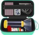 Hard Travel Case for Astma Inhaler, Inhaler Spacer Case for barn og voksne, Masker, Astma Tilbehør med Mesh Pocket for medisin og andre tilbehør, Grønn (CASE KUN)