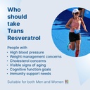 Trans Resveratrol 500 mg, 60 Capsules Lab Antioksidant Support | 60 Vegan Capsules