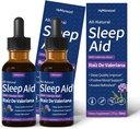 Valerian Root Sleep Support Drops, Gotas de Manzanilla y Flor de Jamaica y Valeriana para Dormir, Nature Herbal Extract Liquid for dyp søvn. 4oz