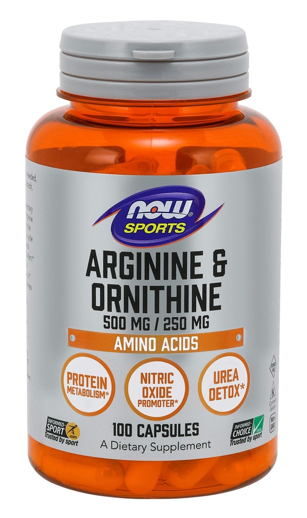 Nå Mat Arginine Ornithine 100 Caps