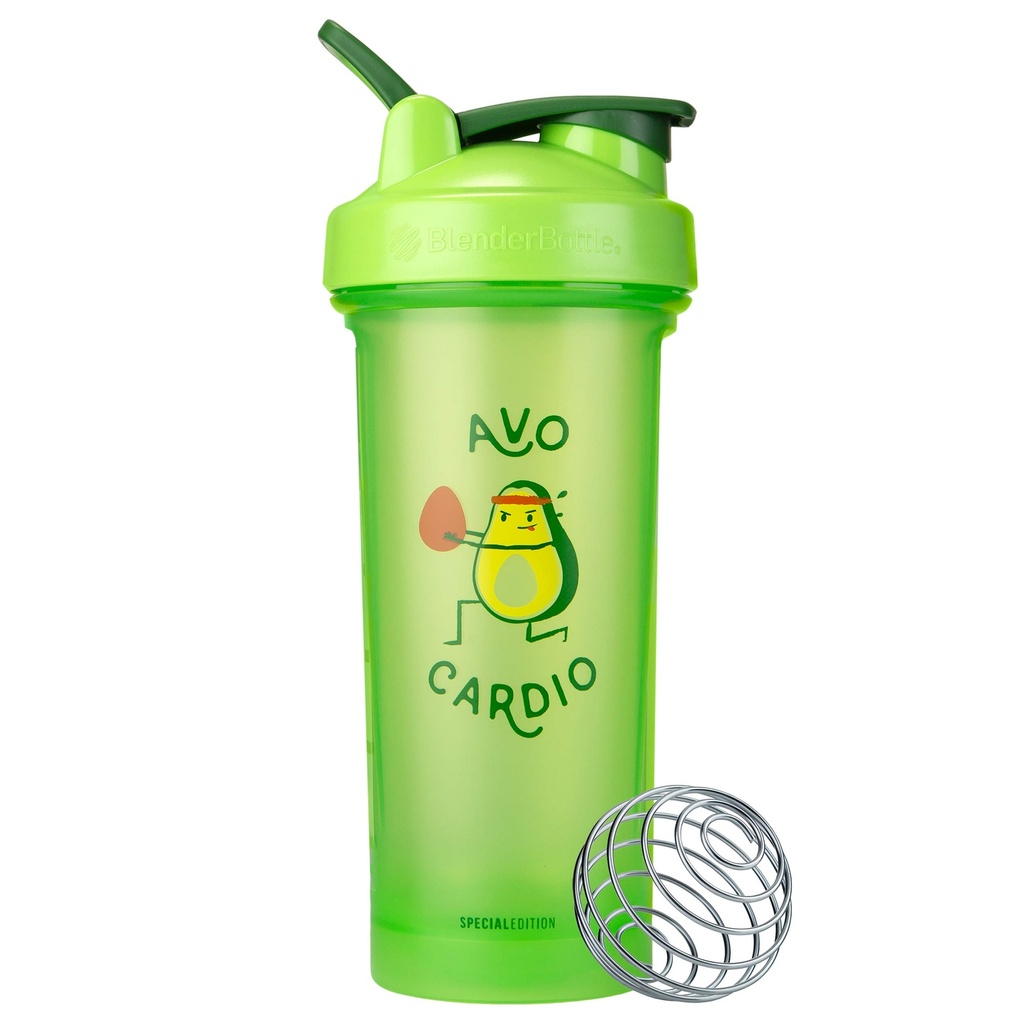 BlenderBottle Bare for moro klassisk V2 Shaker flaske Perfekt for proteinshake og pre trening, 28-Ounce, Avo Cardio