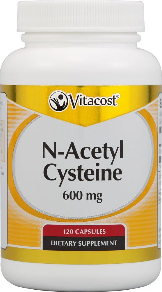 Vitacost N-Acetyl Cysteine (NAC) -- 600 mg - 120 kapsler