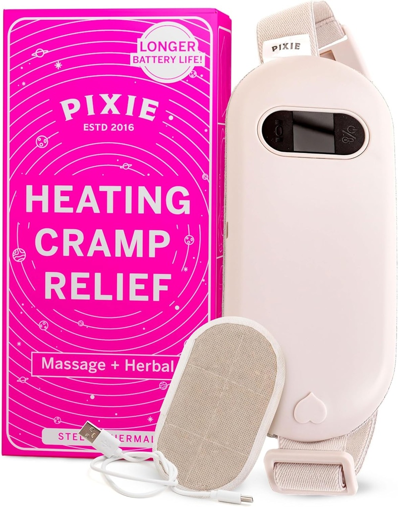 Pixie Oppladbar oppvarmingspad for camps – Herbal varmeterapibelte for ryggsmerter – naturlig relief med reusable oppvarmingspakker – tankefull gave til kvinner og jenter