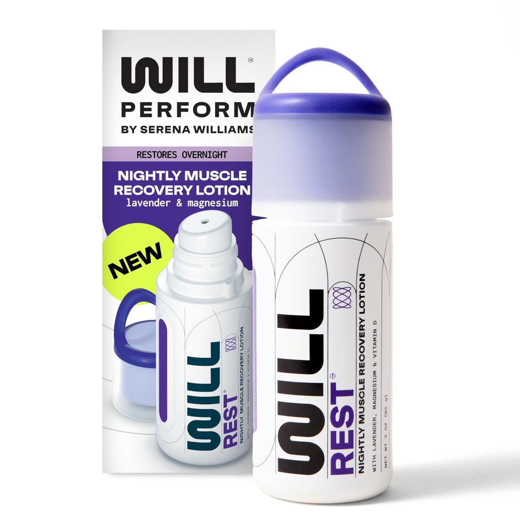Lavender Olje Magnesium Lotion for søvn av Serena Williams I Nattlig Topisk Magnesium Krem for avslapning I Vitamin D & Geranium Lavendel Lotion for bedre søvn og relief I 3 FL Oz