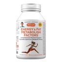ANDREW LESSMAN Energi og fettmetabolisme Faktorer 180 kapsler - fremmer optimal fettforbrenning og energimetabolisme, med karnitin, grønn te, guarana, Ginseng, B-Complex. Lett å svelge kapsler
