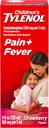 Barns Tylenol Oral Suspensjon medisin, Kids flytende medisin Smerte Reliever & Fever Reduser for kaldt + influensa symptomer, Aspirin-, Ibuprofen- & alkohol-fri, Strawberry, 4 fl oz