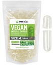 XPRS Nutra Størrelse 4 tomme kapsler - 1000 greve små klare tomme veganske kapsler - vegetariske piller - DIY grønnsaker Capsule Fylling - Fyllbar gjøre-det-sjølv Veggie Caps for kosttilskudd