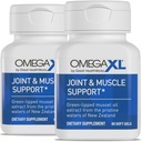 OmegaXL felles støtte Supplement - Naturlig muskel støtte, grønn leppede mosaolje, mykt gelepiller, narkotikafri, 60 greve (2 pakke)