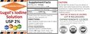 1x16 OZ Organic Lugol's Iodine og Kalium Iodide 2% Løsning 3000 mcg -Liquid Supplements Drops for Thyroid Support for kvinner og menn, Metabolisme Helse, Detox Boost -16 Fl Oz / Ships I dag!
