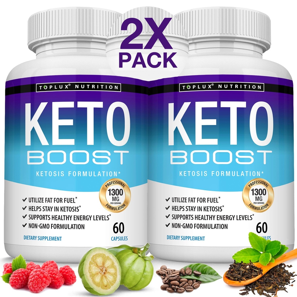 Keto Boost Diet Piller Ketose Supplement - Naturlig Exogenous Keto Formula Støtte Energi & Fokus, Avansert ketoner for Ketogen Diett, for menn kvinner