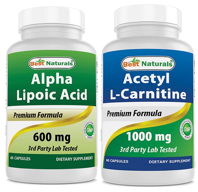 Best Naturals Alpha Lipoic Acid 600 mg & Acetyl L-karnitin 1000mg
