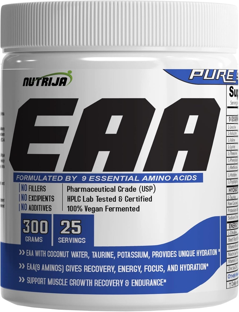 EAA Supplement (9 Essentielle Aminosyrer) med kokosvann |