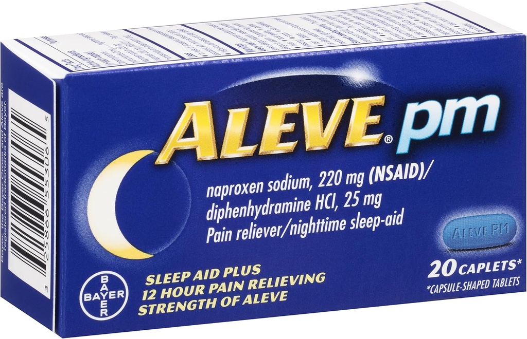 Aleve PM Caplets, 20 greve