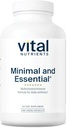 Vitale næringsstoffer Minimal og essensiell multivitamin | Vegetarisk En per dag Multivitamin, Mineral, & Antioksidant Supplement* | Jernfri | Gluten, Dairy, Soya Free | Ikke-GMO | 180 Kapsler