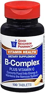 BNI vitamin helse B-Complex Plus vitamin C (100 tabletter)