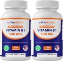 Vitamin B1 (tiamin) 500 mg – 2 pakke (120 kapsler totalt)