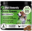 Grass Grønn Max Styrke Chews for hunder – Premium hund urine Lawn Spot Saver Supplement - støtter sunn digestion, Gut & urin helse med probiotika, DL-metionin & Yucca (90ct Duck Flavor)