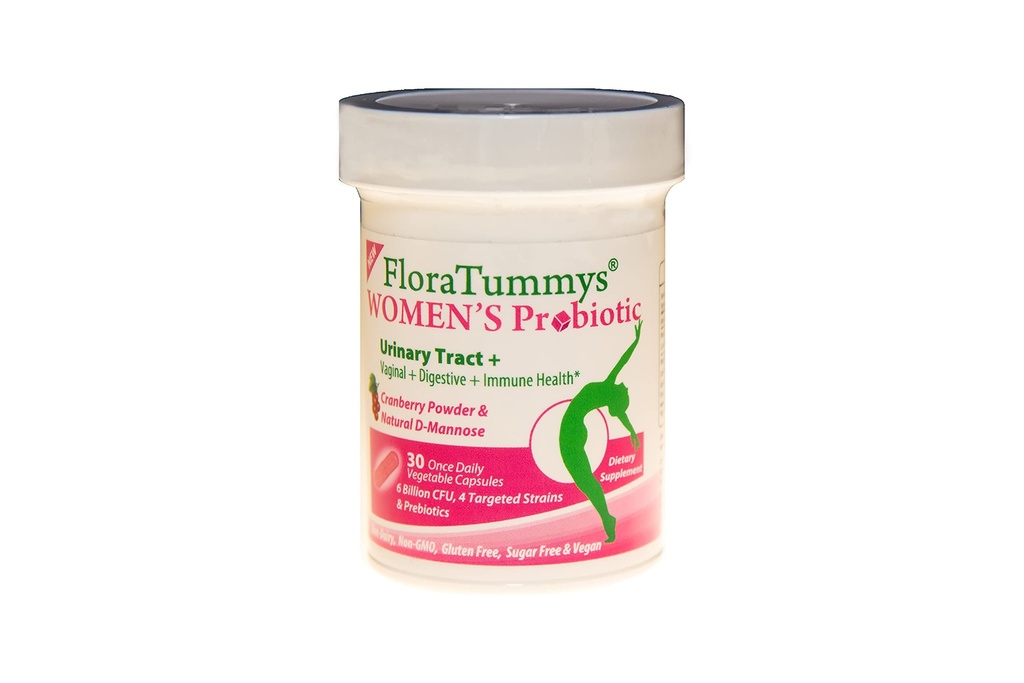BlomsterTummys Kvinners probiotiske, Urin Tract Digestive Immune System Helse, Cranberry Powder, Kosher Certified, Ikke-Dairy, Glutenfri, Ikke-GMO